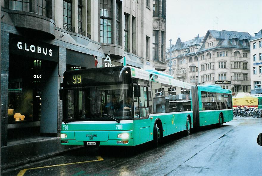 (104'613) - BVB Basel - Nr. 780/BS 3280 - MAN am 20. Februar 2008 in Basel, Schifflnde