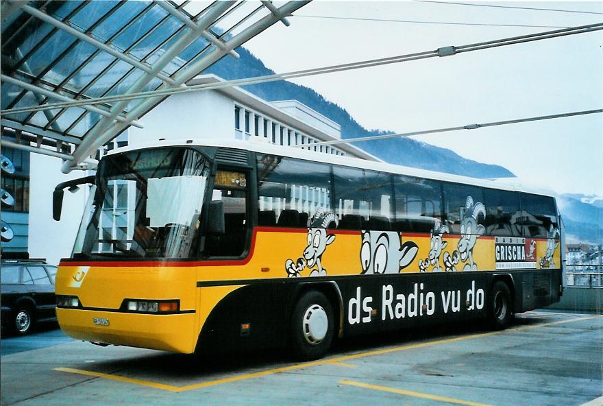 (104'720) - PostAuto Graubnden - GR 159'347 - Neoplan (ex P 25'139) am 1. Mrz 2008 in Chur, Postautostation