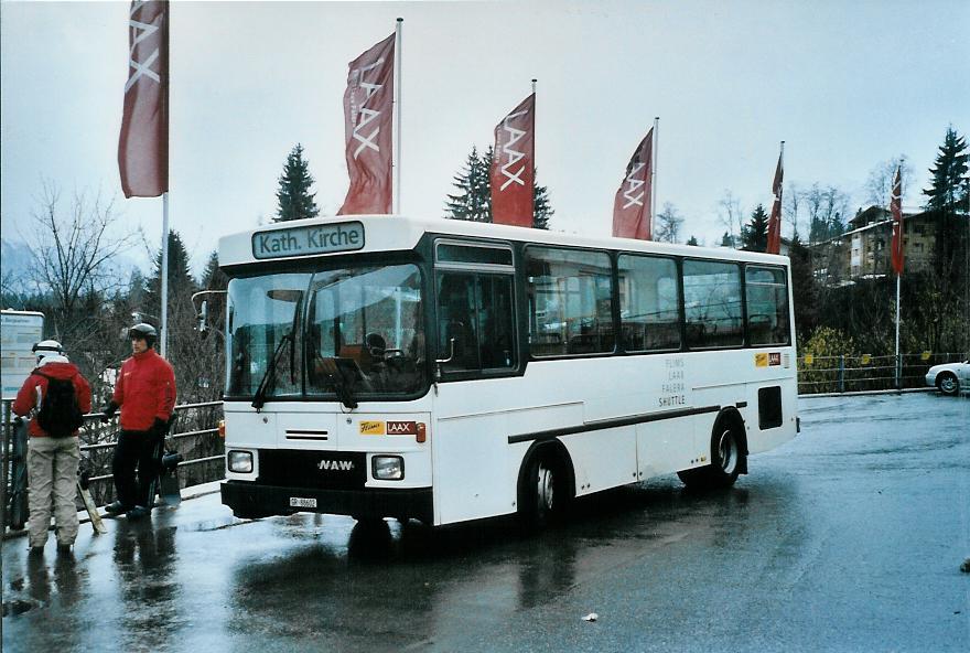 (104'801) - Stuppan, Flims - GR 88'602 - NAW/Hess (ex Niederer, Filzbach Nr. 12; ex ZVB Zug Nr. 41) am 1. Mrz 2008 in Flims, Bergbahnen