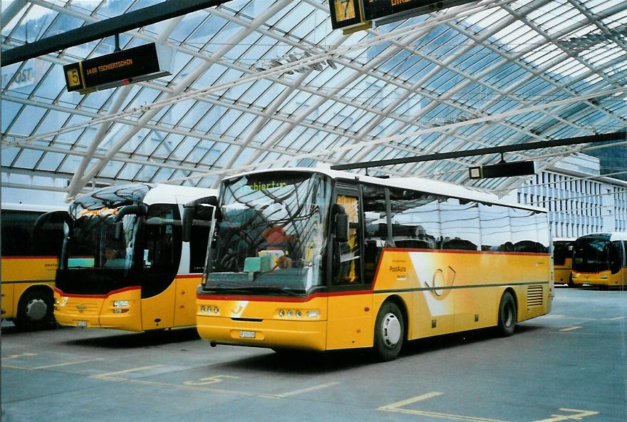 (104'821) - PostAuto Graubnden - GR 159'208 - Neoplan (ex P 25'083) am 1. Mrz 2008 in Chur, Postautostation