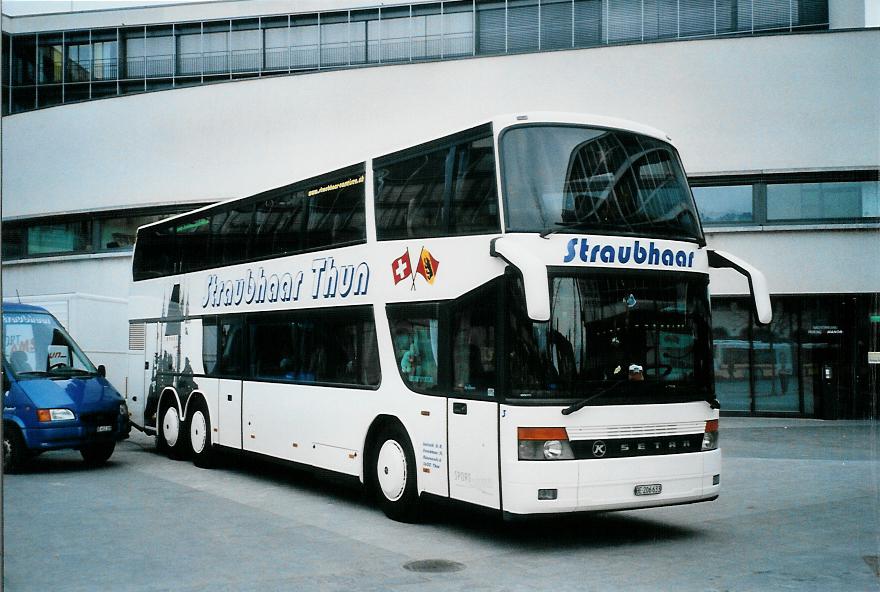 (104'912) - Straubhaar, Thun - Nr. 3/BE 206'633 - Setra am 7. Mrz 2008 in Thun, Aarefeldplatz