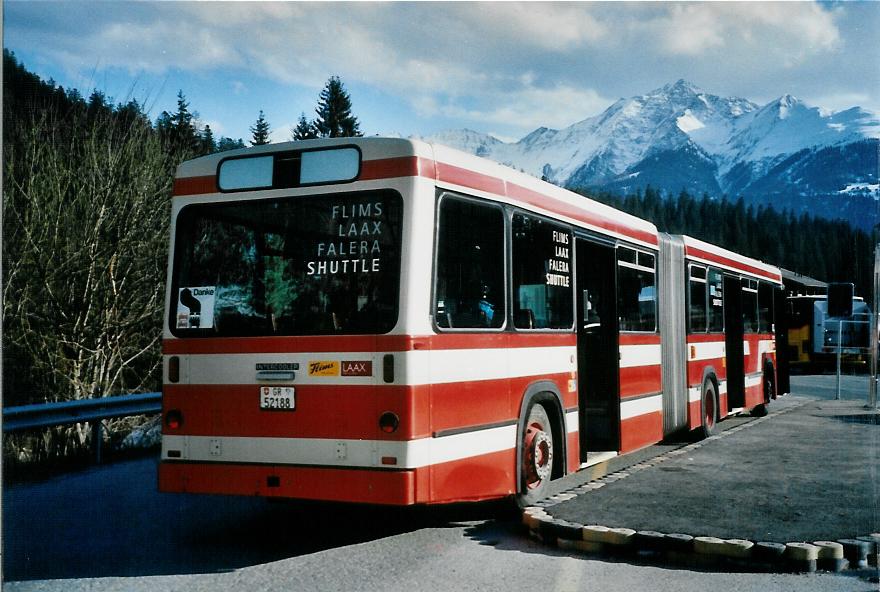 (105'023) - Stuppan, Flims - GR 52'188 - Volvo/R&J (ex VB Biel Nr. 140) am 9. Mrz 2008 in Laax, Murschetg