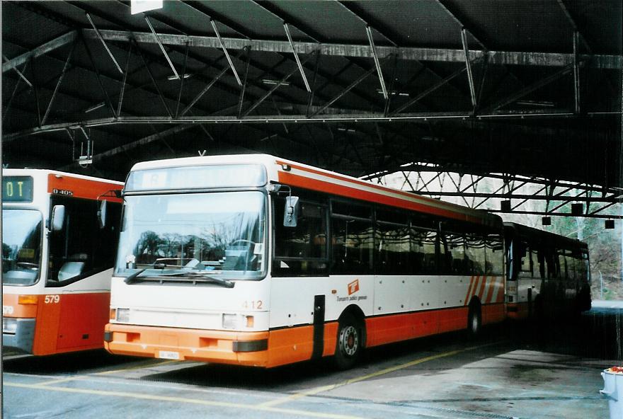 (105'136) - TPG Genve - Nr. 412/GE 96'822 - Renault am 15. Mrz 2008 in Genve, Dpt