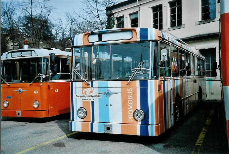 (105'208) - TPG Genve - Nr. 34 - Saurer/Lauber-Hess-R&J (ex Nr. 427) am 15. Mrz 2008 in Genve, Dpt