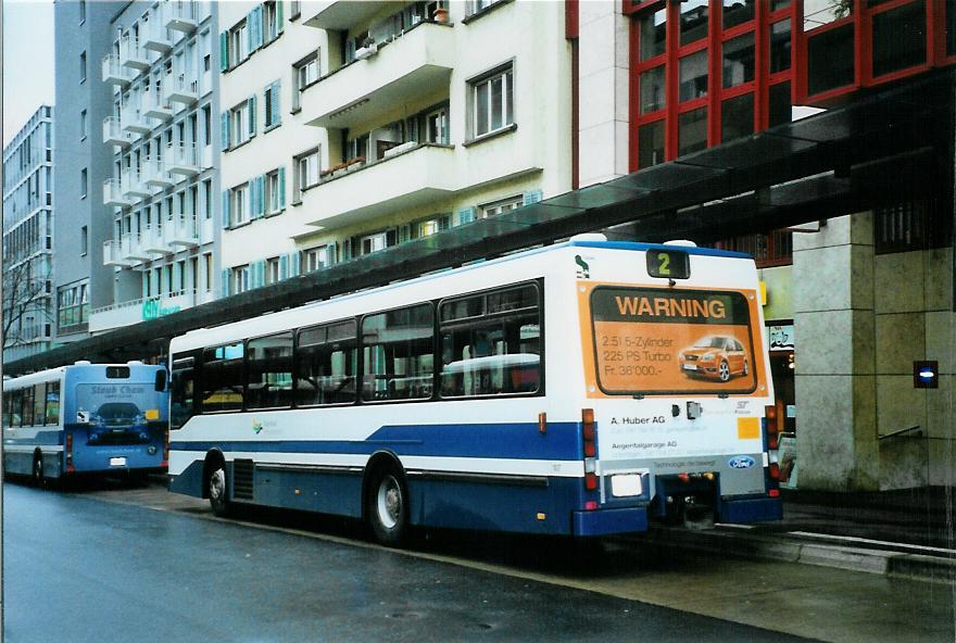 (105'319) - ZVB Zug - Nr. 107/ZG 54'617 - NAW/Hess (ex Nr. 97) am 17. Mrz 2008 beim Bahnhof Zug