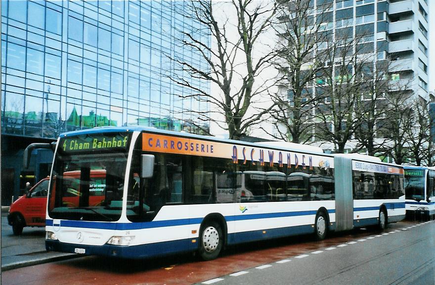 (105'328) - ZVB Zug - Nr. 24/ZG 3374 - Mercedes am 17. Mrz 2008 in Zug, Metalli