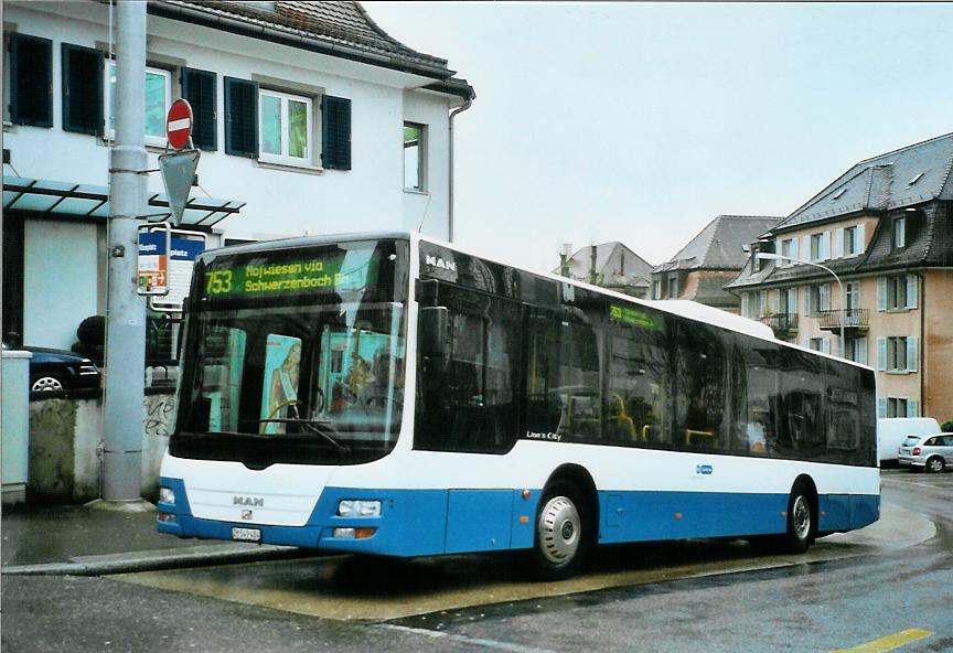 (105'427) - Andres, Effretikon - Nr. 4/ZH 549'484 - MAN (ex Gut, Binz Nr. 4) am 17. Mrz 2008 in Zrich, Klusplatz