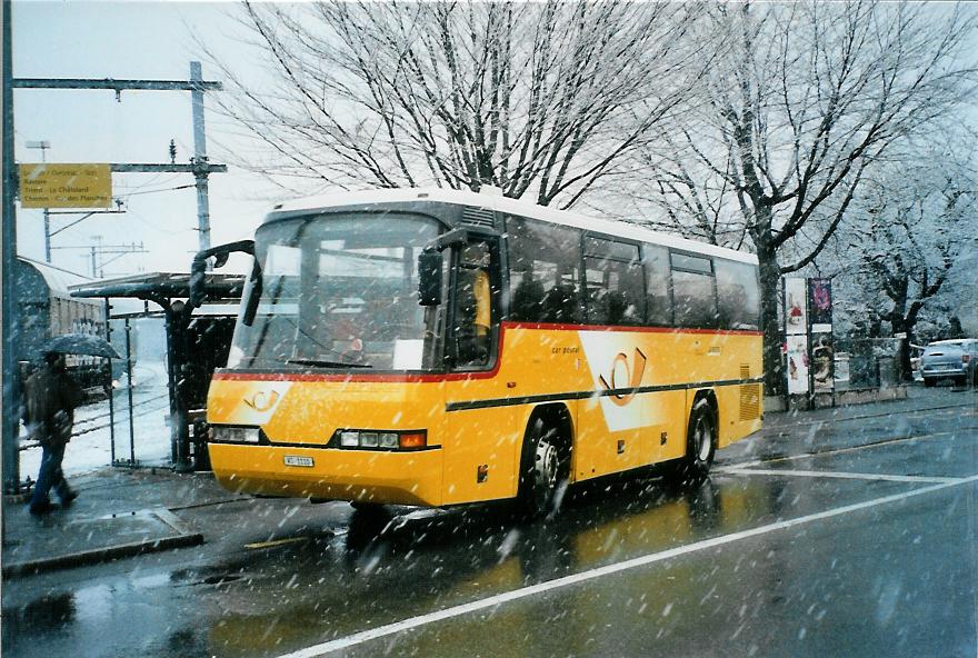 (105'516) - TMR Martigny - VS 1110 - Neoplan (ex Perrodin-Mtral, Le Chble) am 21. Mrz 2008 beim Bahnhof Martigny