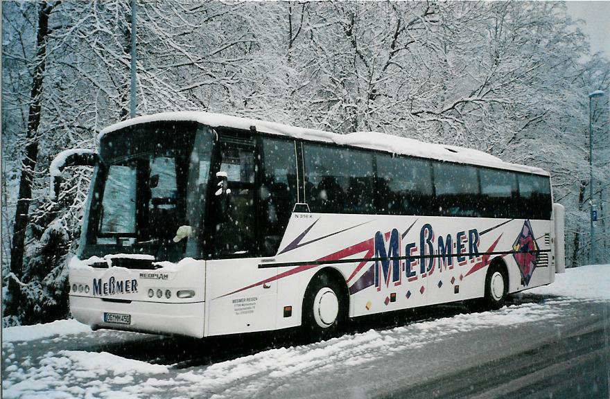 (105'602) - Aus Deutschland: Messmer, Mhlenbach - OG-MM 450 - Neoplan am 21. Mrz 2008 beim Bahnhof Le Chble