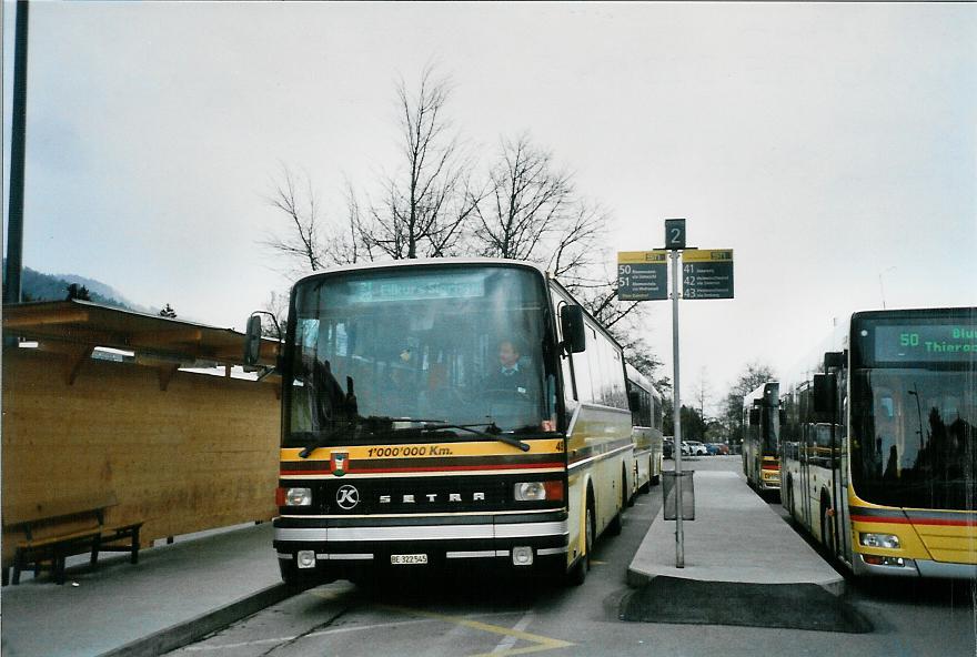 (105'636) - STI Thun - Nr. 45/BE 322'545 - Setra (ex AGS Sigriswil Nr. 3) am 22. Mrz 2008 beim Bahnhof Thun (prov. Haltestelle)