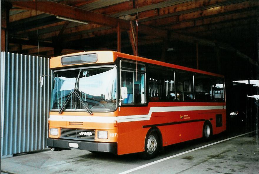 (105'716) - ZVB Zug - Nr. 137/ZG 67'637 - NAW/Hess (ex Nr. 45) am 23. Mrz 2008 in Zug, Garage