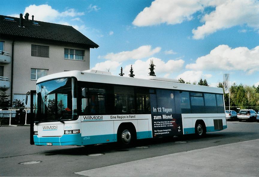 (106'416) - WilMobil, Wil - Nr. 250/SG 33'072 - Volvo/Hess (ex BOS Wil Nr. 21) am 13. April 2008 in Wil, Depot