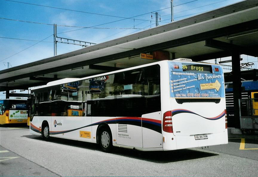 (106'708) - Voegtlin-Meyer, Brugg - Nr. 112/AG 381'799 - Mercedes am 18. April 2008 beim Bahnhof Brugg