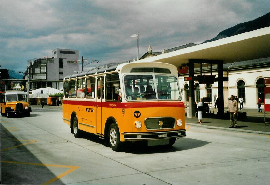 (107'315) - Frutig, Birmensdorf - ZH 560'883 - FBW/FHS (ex P 23'217) am 24. Mai 2008 beim Bahnhof Chur