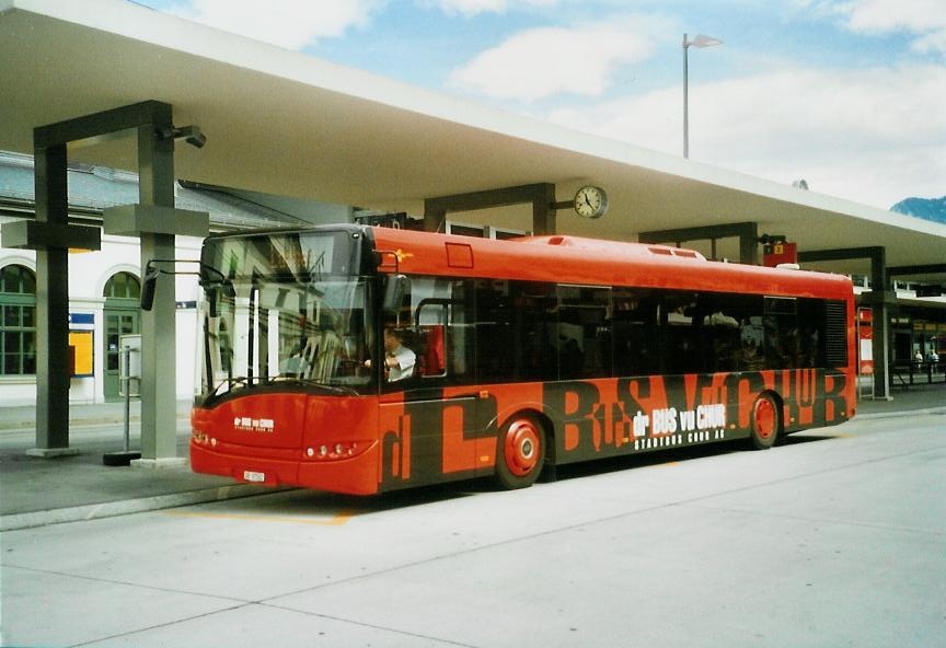 (107'317) - SBC Chur - Nr. 2/GR 97'502 - Solaris am 24. Mai 2008 beim Bahnhof Chur