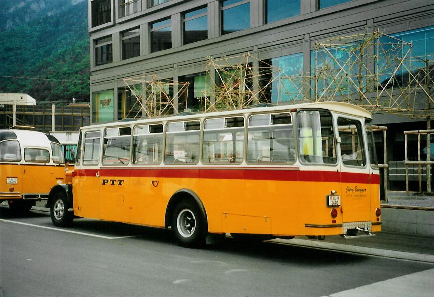 (107'414) - Biegger, Uster - Nr. 10/GL 1490 - Saurer/R&J (ex Sidler, Sempach) am 24. Mai 2008 beim Bahnhof Chur