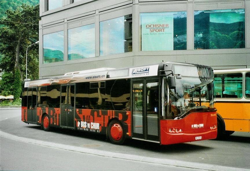 (107'417) - SBC Chur - Nr. 18/GR 97'518 - Solaris am 24. Mai 2008 beim Bahnhof Chur