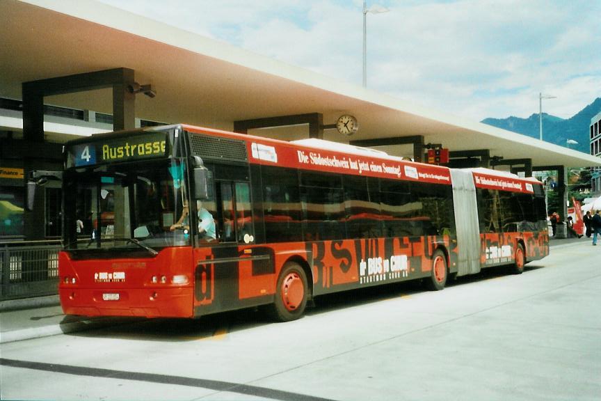 (107'418) - SBC Chur - Nr. 55/GR 155'855 - Neoplan am 24. Mai 2008 beim Bahnhof Chur