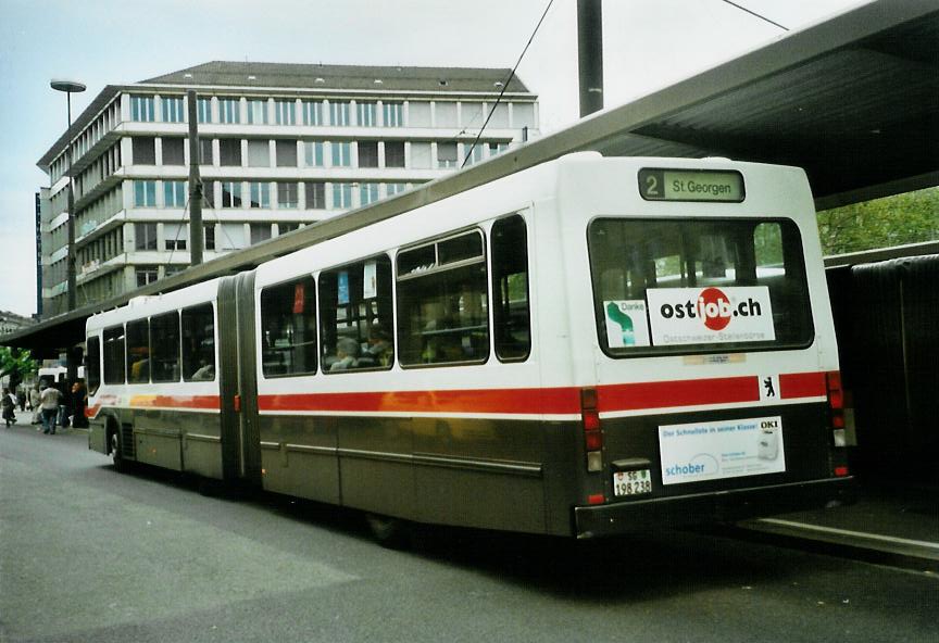 (107'527) - VBSG St. Gallen - Nr. 238/SG 198'238 - NAW/Hess am 24. Mai 2008 beim Bahnhof St. Gallen