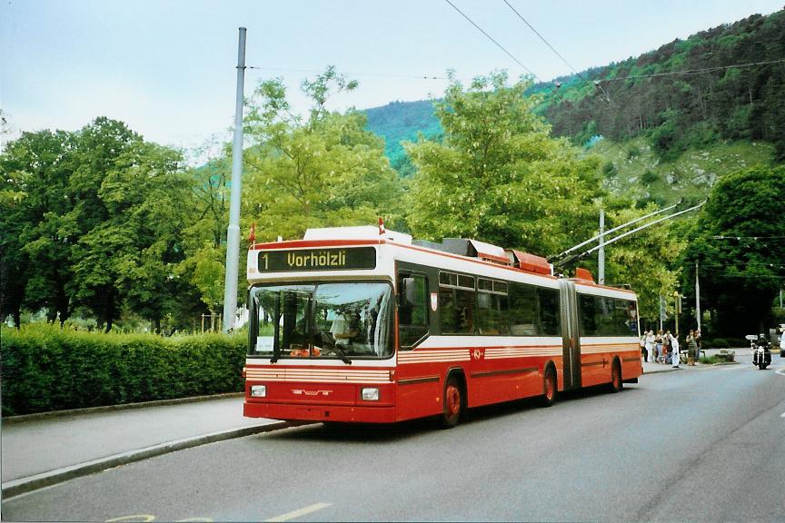 (107'718) - VB Biel - Nr. 80 - NAW/Hess Gelenktrolleybus am 1. Juni 2008 in Biel, Lndtestrasse