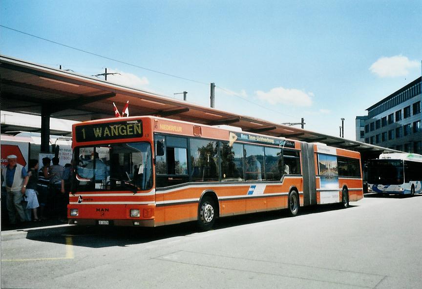 (108'122) - BOGG Wangen b.O. - Nr. 43/SO 20'378 - MAN (ex SOO Olten Nr. 43) am 21. Juni 2008 beim Bahnhof Olten