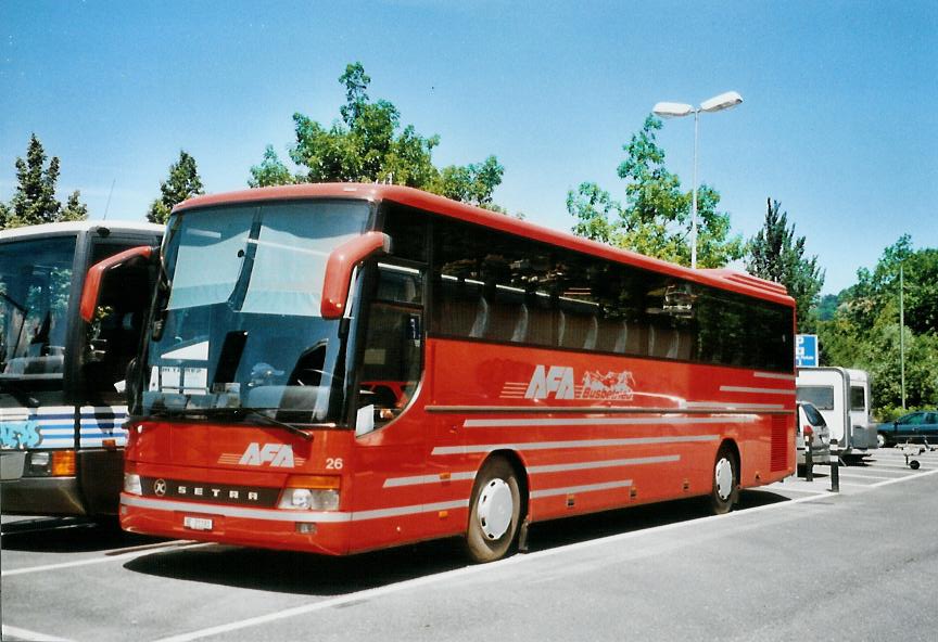 (108'503) - AFA Adelboden - Nr. 26/BE 21'181 - Setra (ex Nr. 16; ex Frhlich, D-Ludwigshafen/Rhein) am 2. Juli 2008 in Thun, Seestrasse