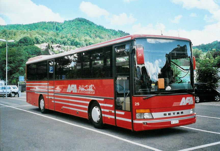 (108'506) - AFA Adelboden - Nr. 25/BE 26'702 - Setra (ex Nr. 12) am 4. Juli 2008 in Thun, Seestrasse