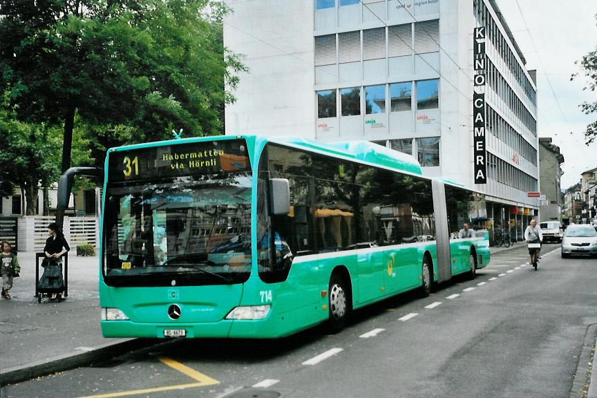 (108'833) - BVB Basel - Nr. 714/BS 6673 - Mercedes am 7. Juli 2008 in Basel, Claraplatz