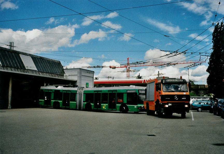 (108'834) - BVB Basel - Nr. 926 - Neoplan Gelenktrolleybus am 7. Juli 2008 in Basel, Garage Rankstrasse