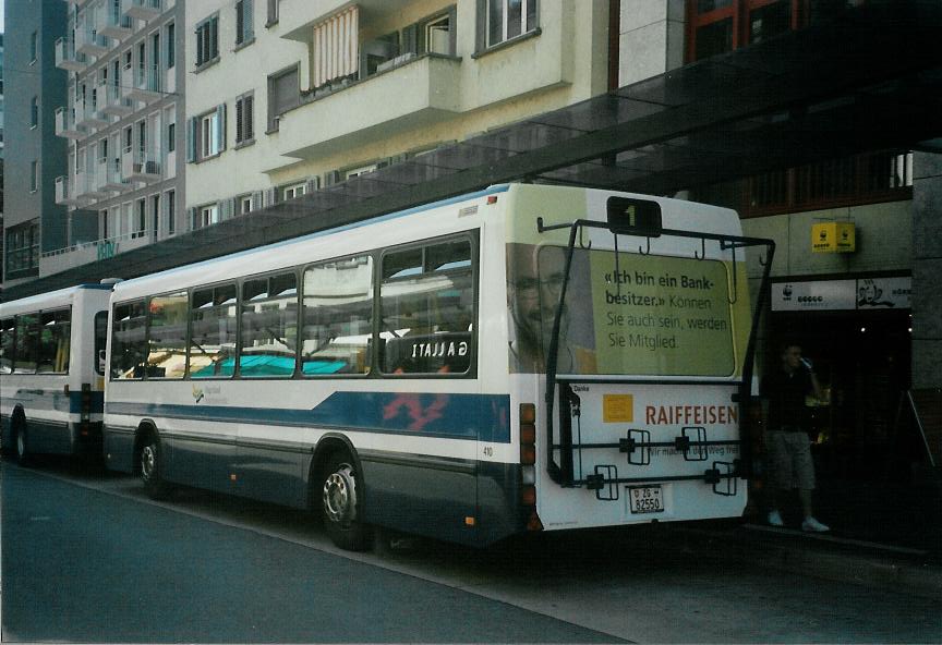 (109'411) - ZVB Zug - Nr. 410/ZG 82'550 - Lanz+Marti/Hess Personenanhnger (ex Nr. 110) am 16. Juli 2008 beim Bahnhof Zug