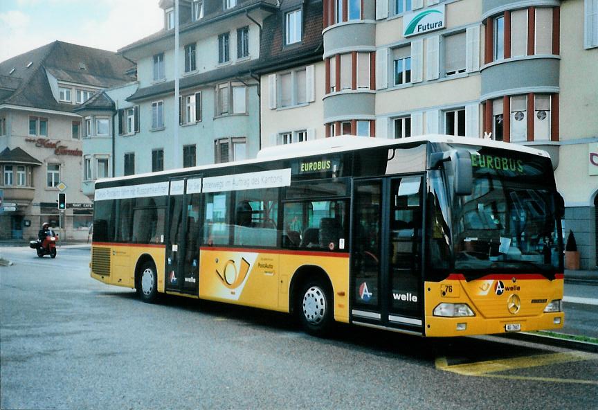 (109'609) - Knecht, Windisch - Nr. 76/AG 7667 - Mercedes am 20. Juli 2008 beim Bahnhof Brugg