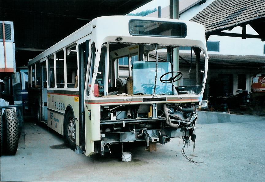 (109'728) - STI Thun - Nr. 54 - Saurer/R&J am 27. Juli 2008 in Oberburg, Ziegelgut