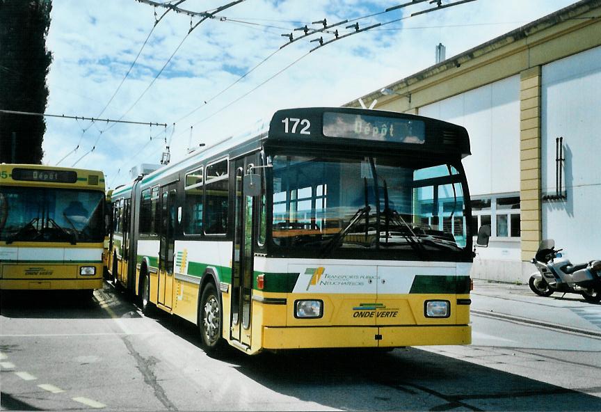 (109'919) - TN Neuchtel - Nr. 172 - FBW/Hess Gelenktrolleybus am 2. August 2008 in Neuchtel, Dpt