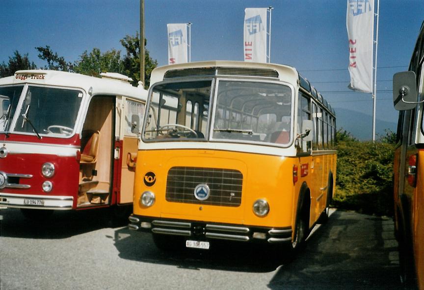 (110'536) - Streiff, Gelterkinden - AG 306'557 - Saurer/Gangloff (ex Oldie-Tours Zrisee, Wollerau; ex OTAG, Wald; ex Leibundgut, Obergoldbach; ex Krebs, Belpberg) am 30. August 2008 in Niederbipp, Saurertreffen