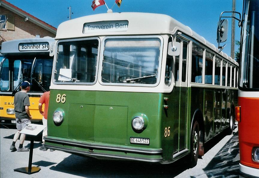 (110'627) - SVB Bern (TVB) - Nr. 86/BE 648'522 - Saurer/FFA am 30. August 2008 in Niederbipp, Saurertreffen