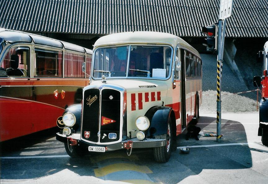 (110'703) - Imfeld, Sachseln - OW 10'062 - Saurer/Tscher (ex Ltscher, Neuheim) am 30. August 2008 in Niederbipp, Saurertreffen