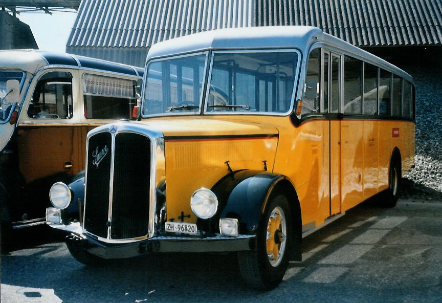 (110'705) - Gehrig, Rudolfstetten - ZH 96'820 - Saurer/Eggli (ex BSF Hochdorf; ex Wittwer, Hochdorf; ex P 24'525) am 30. August 2008 in Niederbipp, Saurertreffen