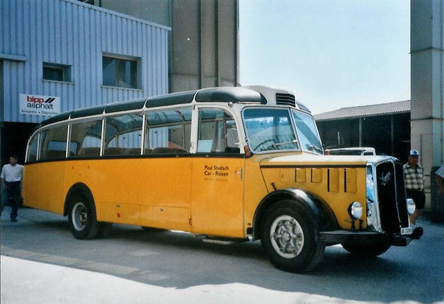 (110'716) - Studach, Teufen - AR 33'090 - Saurer/FHS (ex M+79'512; ex P 23'155) am 30. August 2008 in Niederbipp, Saurertreffen