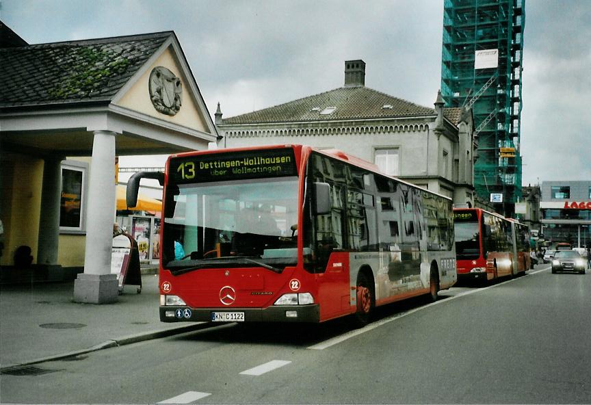 (110'924) - SWK Konstanz - Nr. 22/KN-C 1122 - Mercedes am 15. September 2008 beim Bahnhof Konstanz