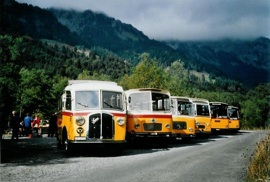 (111'118) - Schmid, Thrishaus - Nr. 3/BE 26'760 - Saurer/Gangloff (ex Geiger, Adelboden Nr. 3) am 27. September 2008 in Kiental, Tschingelsee