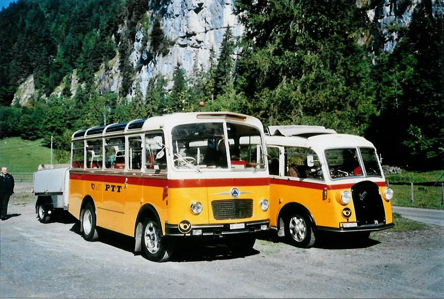 (111'120) - Schmid, Thrishaus - Nr. 9/BE 26'105 - Saurer/R&J (ex Geiger, Adelboden Nr. 9) am 27. September 2008 in Kiental, Tschingel