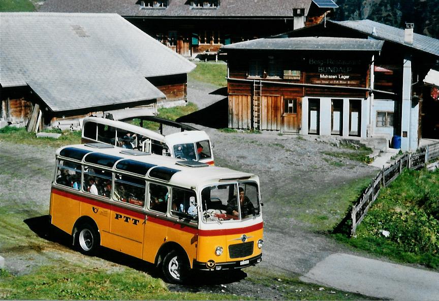 (111'134) - Schmid, Thrishaus - Nr. 9/BE 26'105 - Saurer/R&J (ex Geiger, Adelboden Nr. 9) am 27. September 2008 in Kiental, Bundalp