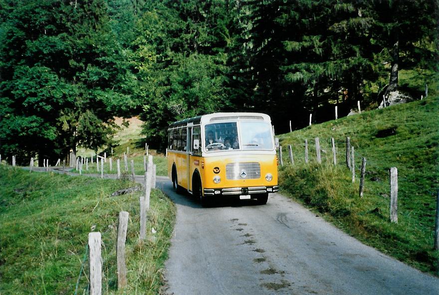 (111'224) - Streiff, Gelterkinden - AG 306'557 - Saurer/Gangloff (ex Oldie-Tours Zrisee, Wollerau; ex OTAG, Wald; ex Leibundgut, Obergoldbach; ex Krebs, Belpberg) am 27. September 2008 bei Kiental