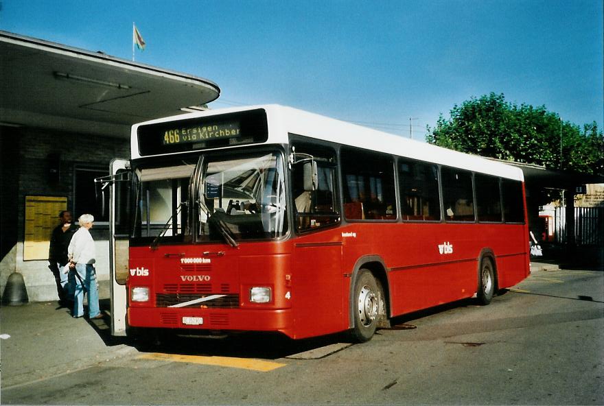 (111'417) - Busland, Burgdorf - Nr. 24/BE 352'903 - Volvo/Lauber am 11. Oktober 2008 beim Bahnhof Burgdorf