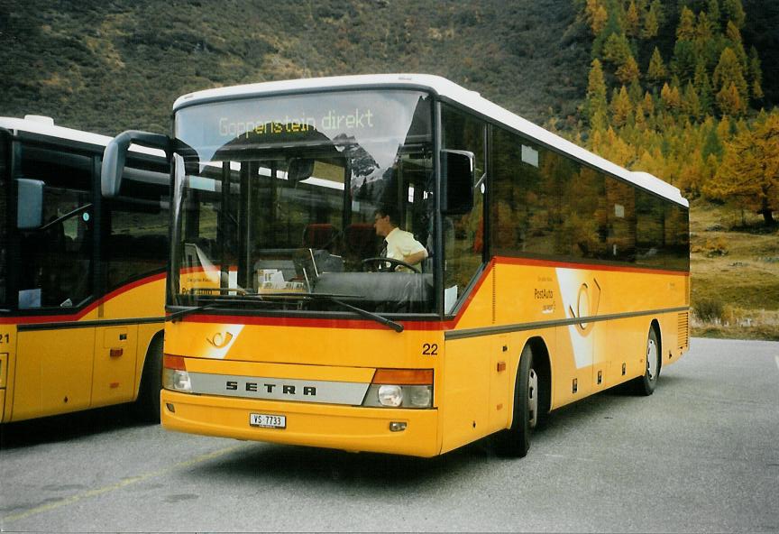 (111'506) - Jaggi, Kippel - Nr. 22/VS 7733 - Setra am 12. Oktober 2008 auf der Fafleralp