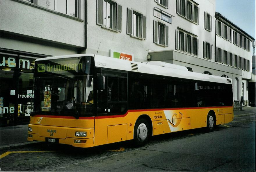 (111'527) - Postautobetriebe Unteres Toggenburg, Ltisburg - SG 284'107 - MAN am 13. Oktober 2008 beim Bahnhof Herisau