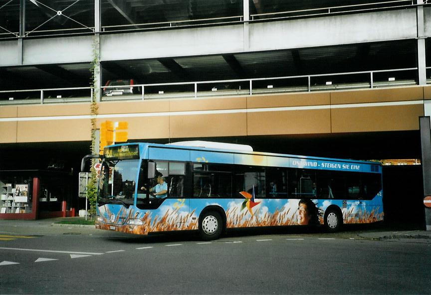 (111'528) - VBH Herisau - Nr. 7/AR 20'556 - Mercedes am 13. Oktober 2008 beim Bahnhof Herisau