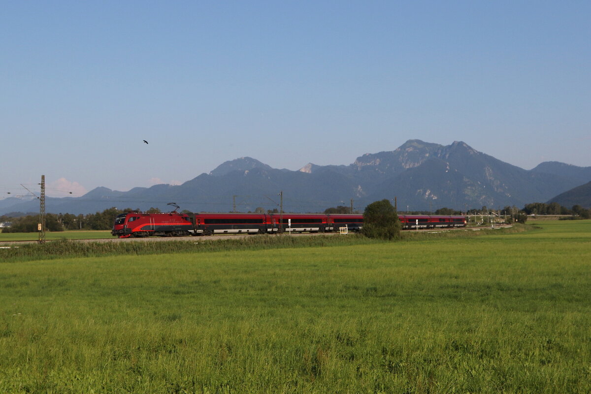 1116 154 aus Salzburg kommend am 15. Juli 2024 bei Weisham.