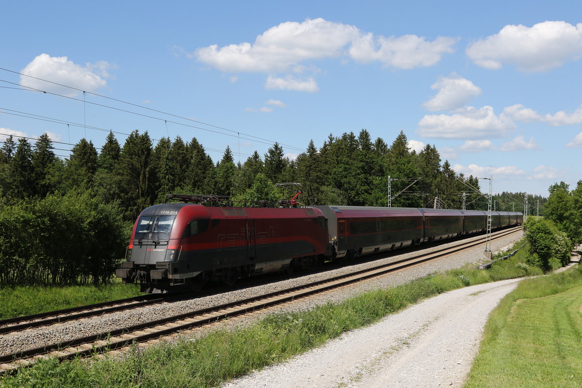 1116 214 am 2. Juni 2020 bei Grabensttt im Chiemgau.