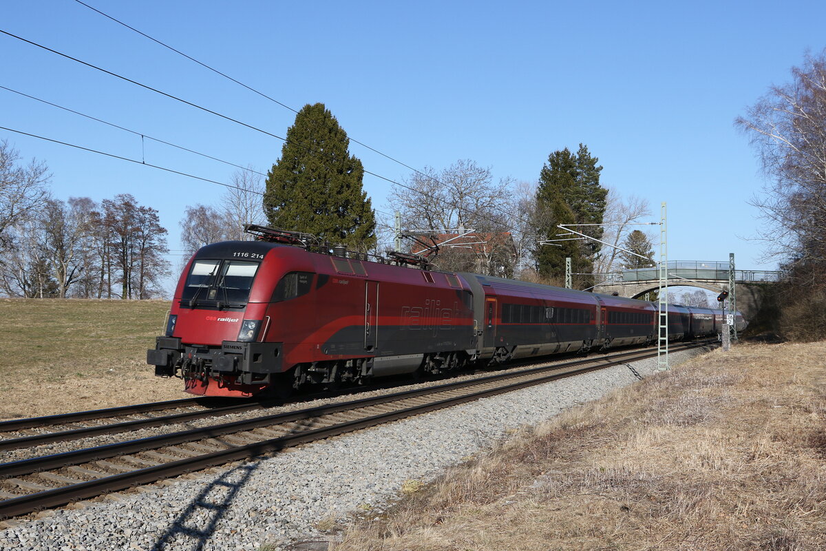 1116 214 am 8. Mrz 2022 bei bersee am Chiemsee.